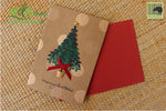 Handmade Handcrafted Christmas Tree Paper Christmas Greeting Cards