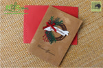 Handmade Handcrafted Christmas Halo Paper Christmas Greeting Cards