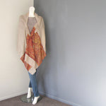 Pashmina - Grey wilth Self patterned Red border Stole