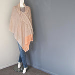 Pashmina - Fawn with Orange Border Stole