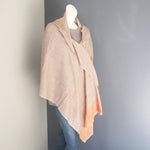 Pashmina - Fawn with Orange Border Stole