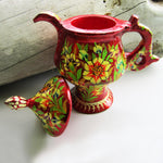 Paper Mache Samovar "Kettle" (Red)