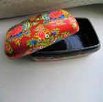 Paper Mache Gift Box - Red (multicoloured flowers)