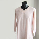 Pink stripe full sleeve 100% cotton summer shirts