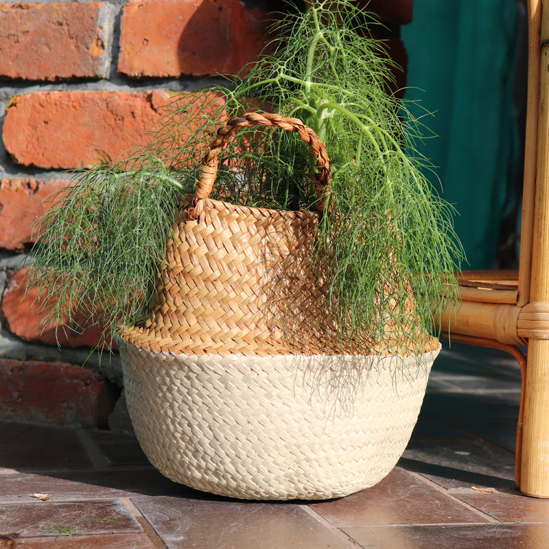Seagrass Straw Baskets - SAND