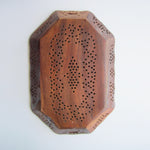 Wooden Elongated Heganol Roosewood Tray