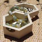 Hexagon Classic Floral Cup Wooden Gift Box