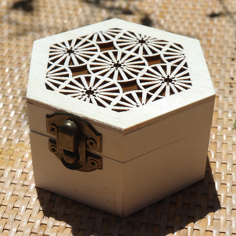 Hexagon Classic Ferriswheel Wooden Gift Box