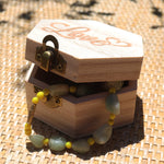 Hexagon Rosewood Finish Love Wooden Gift Box
