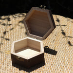 Hexagon Dark Rosewood Pop Love Wooden Gift Box
