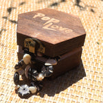 Hexagon Dark Rosewood Pop Love Wooden Gift Box