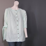 Women Cotton Dark Green Lining Top