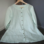Women Cotton Dark Green Lining Top