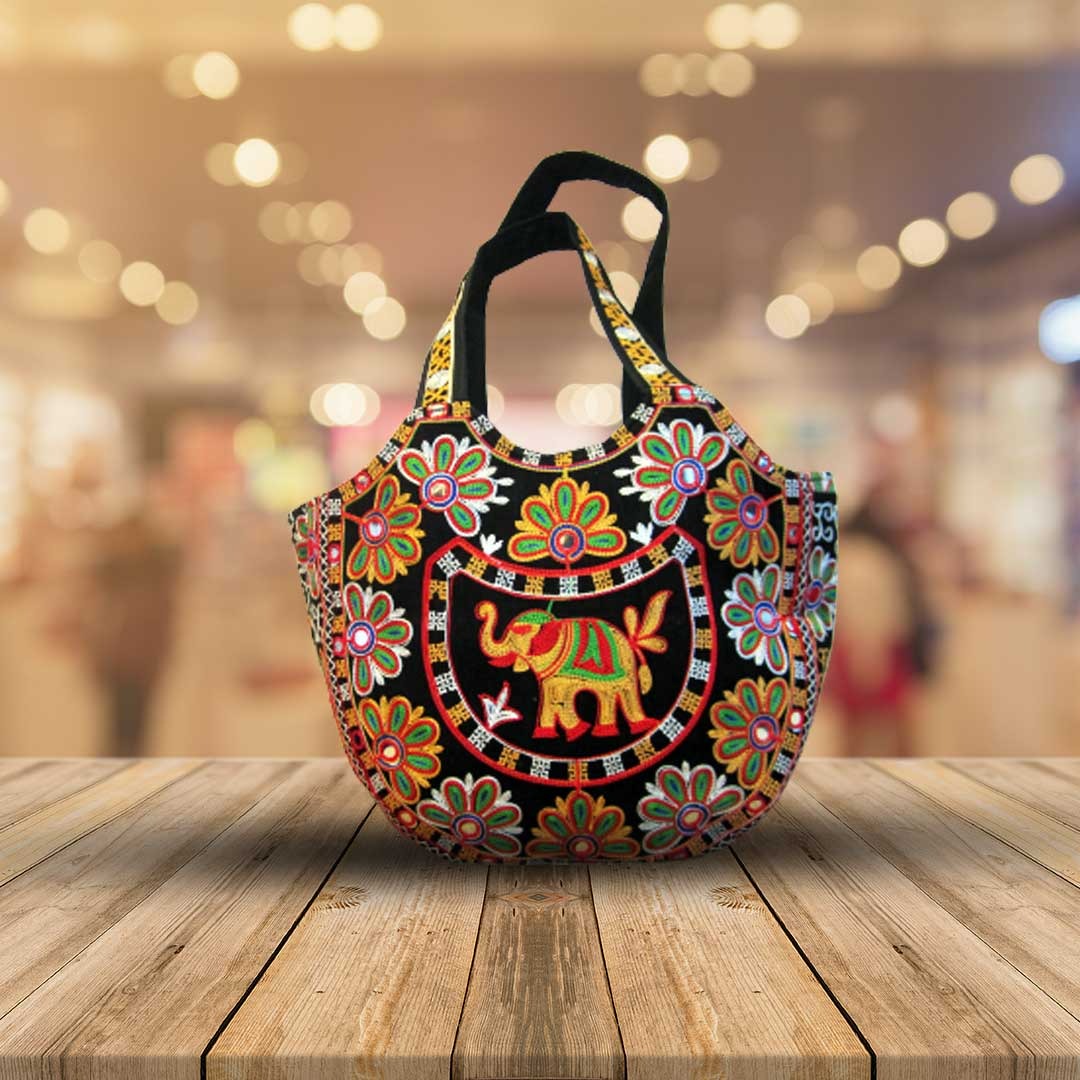 Hand Embroidered Ethnic Tote Banjara bag Bohemian bag Hippie bag erda .nz